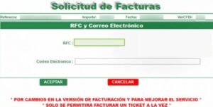 RFC y correo electronico gasofac
