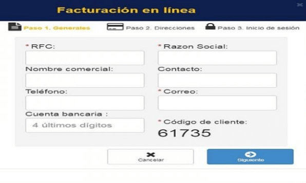Datos de facturación 