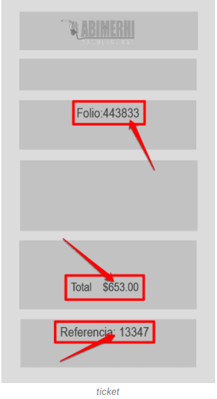 Ticket de facturación